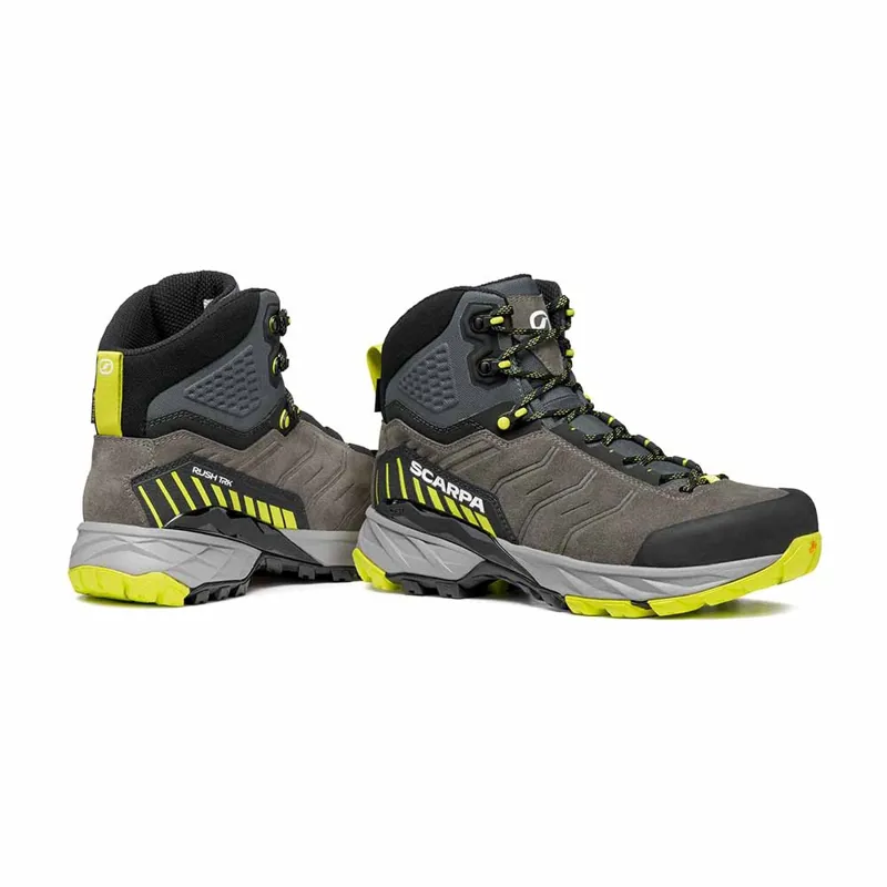 Scarpa Mens Rush TRK GTX Boots - Titanium-Lime-1